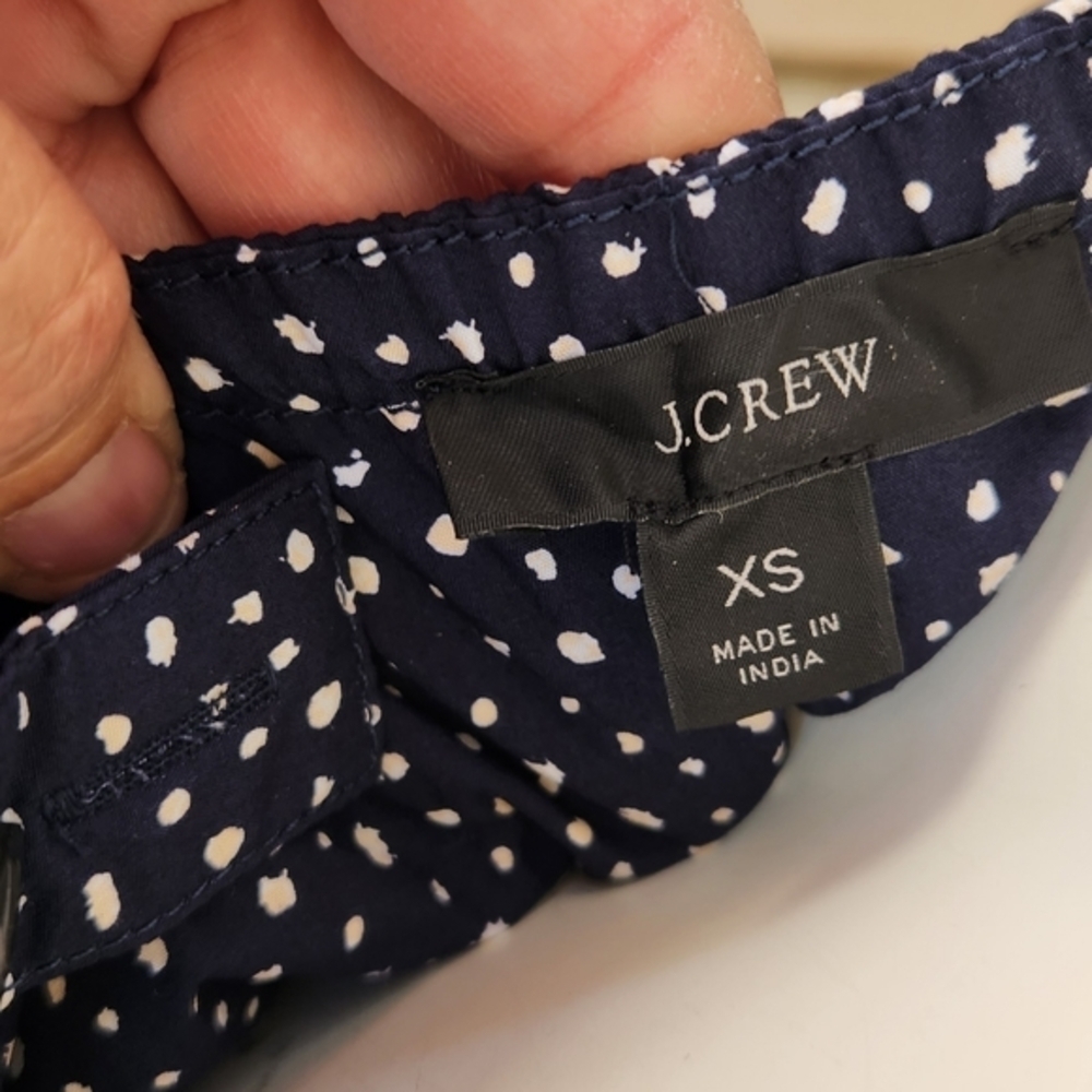J.CREW Tiered Midi Dress W/ Convertible Straps in Dot - Picture 7 of 7